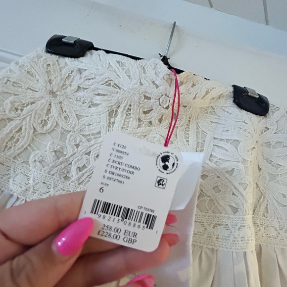 Free People Size 6 Lace Panel Corset Maxi Skirt - Picture 6 of 8